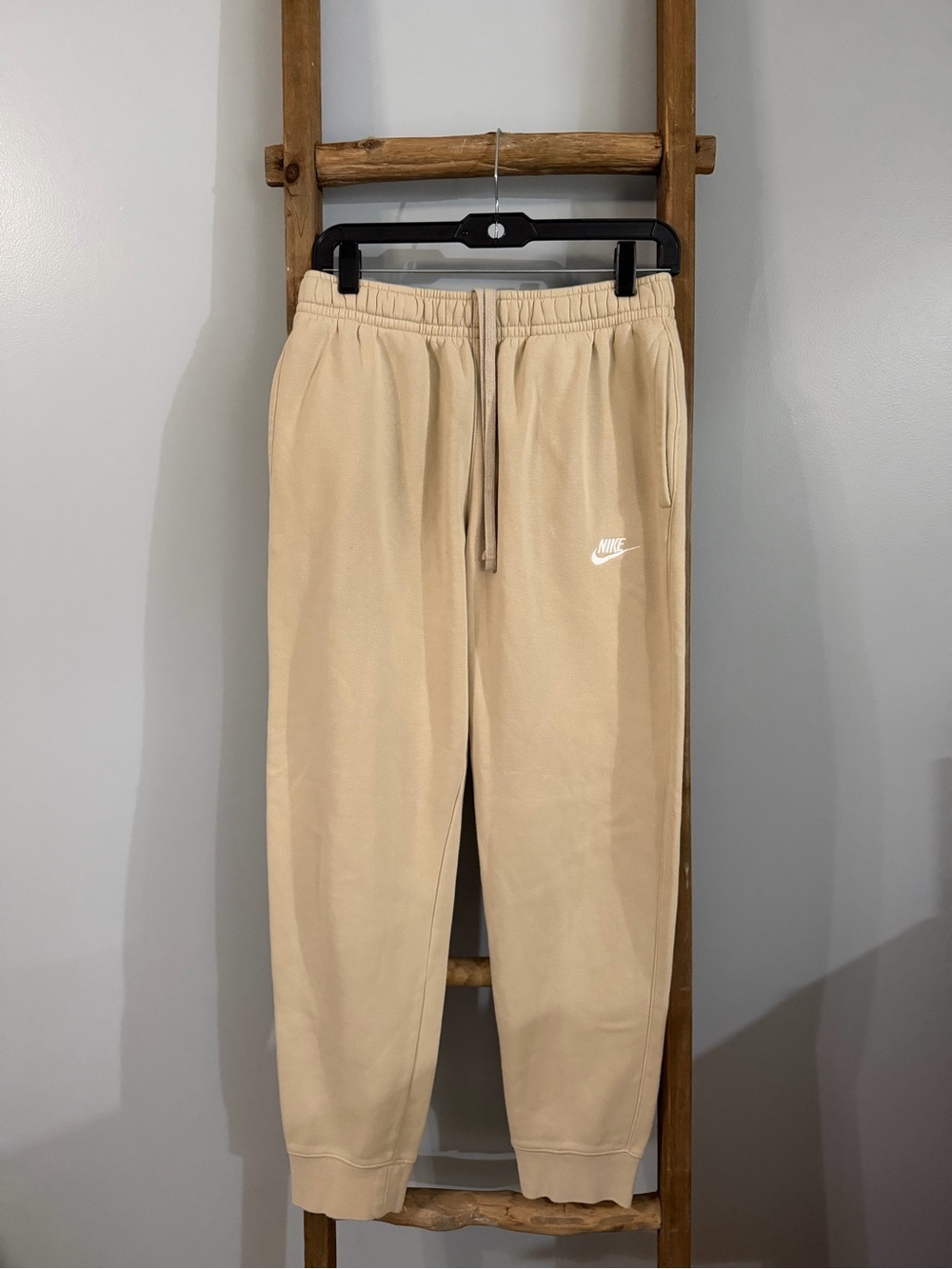 Nike Men’s Beige/Tan Fleece Jogger Pants